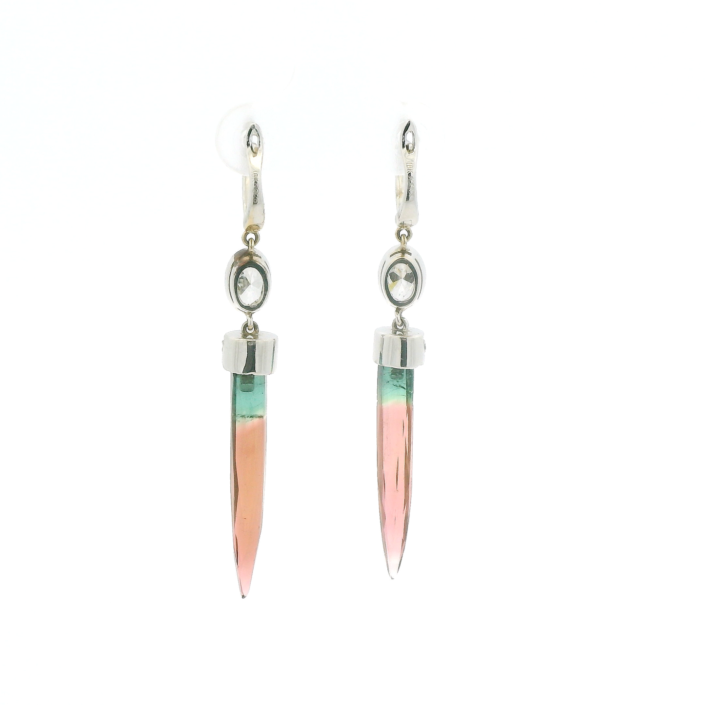 14kt-white-gold-dangle-earrings-with-diamond-and-watermelon-tourmaline