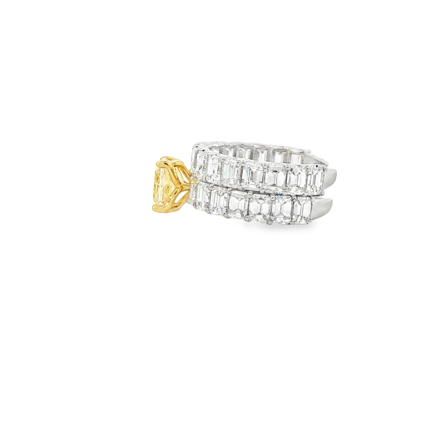 fancy-yellow-radiant-cut-diamond-yellow-gold-multistone-ring