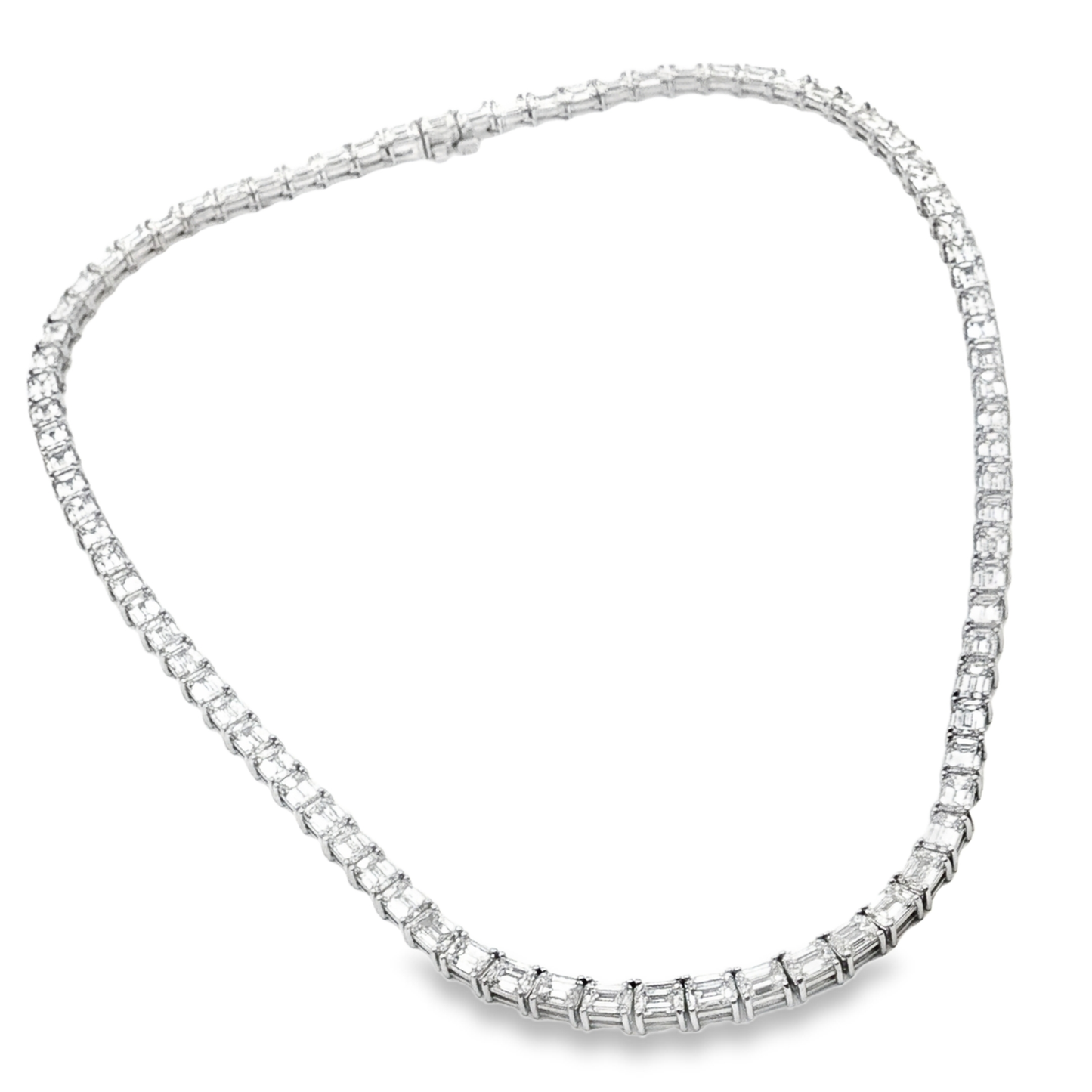 27-27ct-85-stones-one-of-a-kind-emerald-cut-diamond-18k-white-gold-necklace
