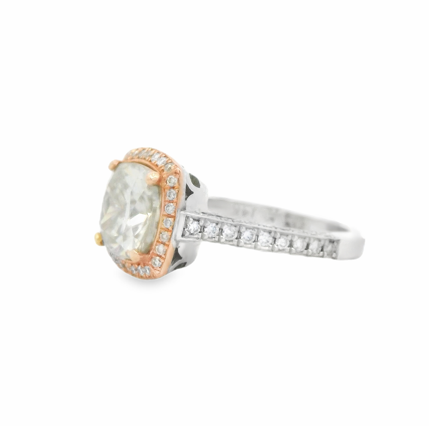 14kt-tri-color-engagement-ring-with-cushion-cut-diamond