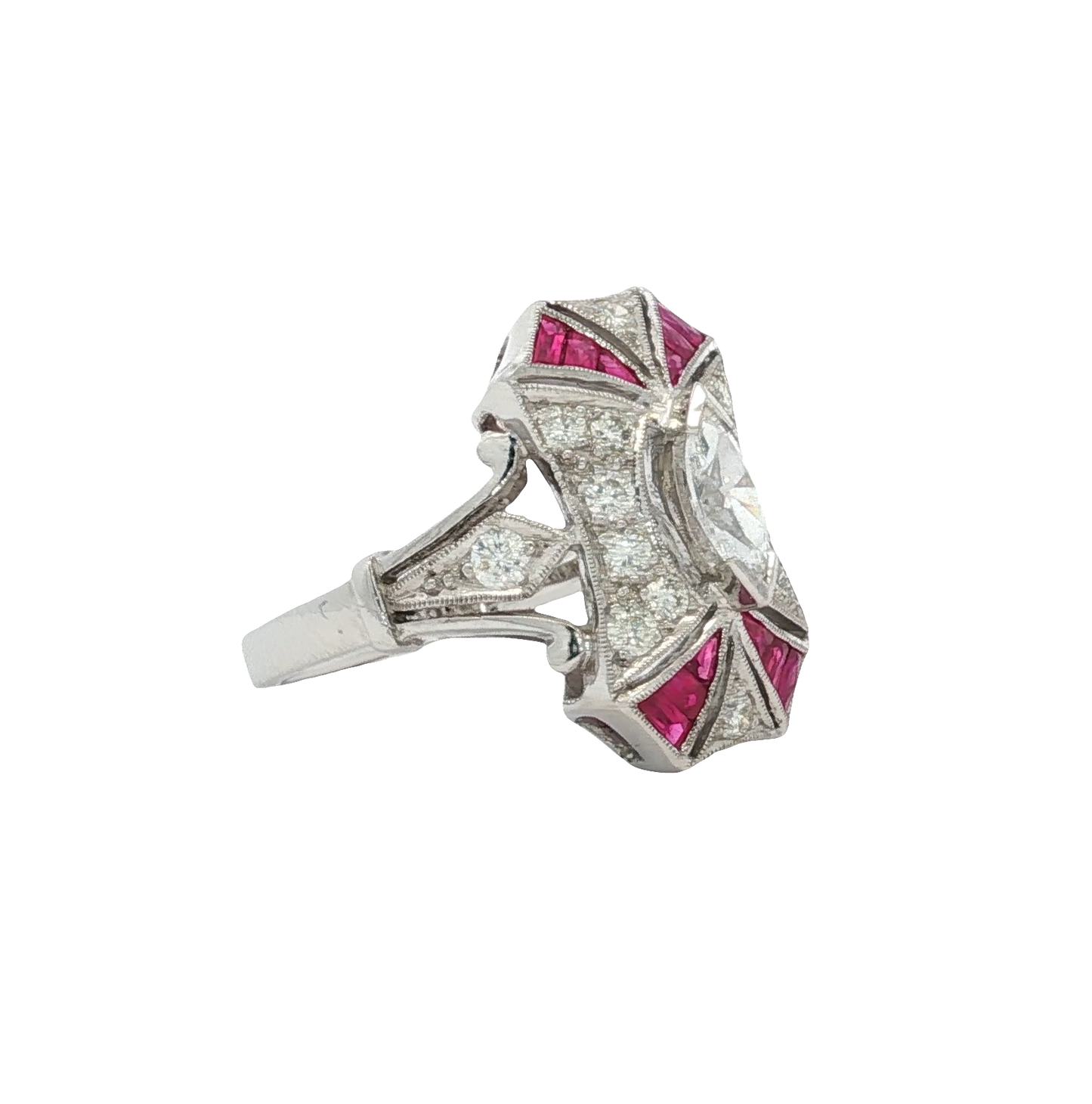 18kt-white-gold-ring-with-marquise-diamond-and-step-cut-ruby-accents