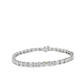 18K White Gold Tennis Bracelet with 11.73CT Emerald Cut Diamonds