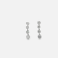14K White Gold Dangle Earrings with 2.52 CT of Brilliant-Cut Diamonds
