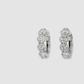 18K White Gold Drop Earrings with 8.22 Round Brilliant Cut Diamonds