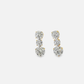 18K Yellow Gold Drop Earrings with 11.51 CT  Round Brilliant Cut Diamonds