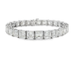 One of a kind 18K White Gold with 41.30 CT ,all GIA,  ASHER Cut natural Tennis Bracelet