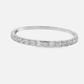 Elegant 14k White Gold Bangle with 7.760ct Emerald Cut Diamonds
