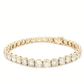 18K Yellow Gold Tennis Bracelet with 17.73 ct of  Brilliant-Cut Diamonds
