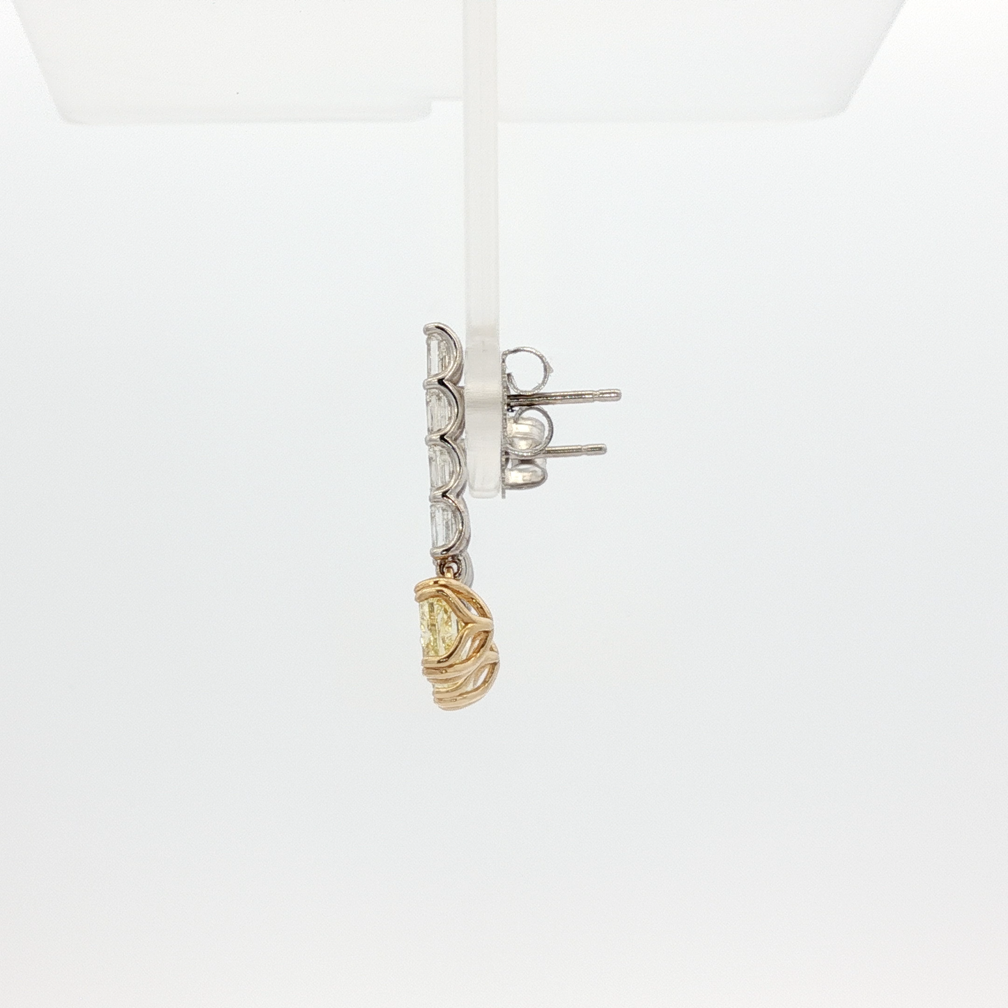 one-of-a-kind-matching-set-of-fancy-intense-yellow-cushion-cut-diamond-dangle-earrings-in-white-gold