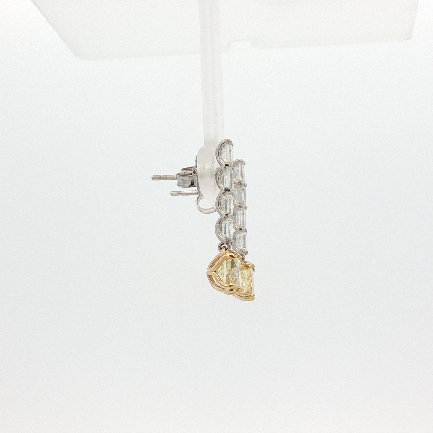 one-of-a-kind-matching-set-of-fancy-intense-yellow-cushion-cut-diamond-dangle-earrings-in-white-gold