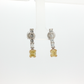 one-of-a-kind-matching-set-of-fancy-intense-yellow-cushion-cut-diamond-dangle-earrings-in-white-gold