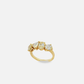 18K YG Ring with mixed shape  Fancy Yellow Cut Natural Diamonds