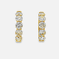 Diamond 18 kt Yellow Gold Hoop Earrings with 10 st and 5.62CT