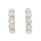 18kt Rose Gold Hoop Earrings with 10CT of Round Brilliant Cut Diamonds !!