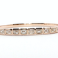 14kt Rose Gold Bangle with 7CT Emerald Cut Diamonds