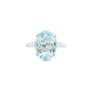 14kt Ring with Oval Aquamarine Gemstone