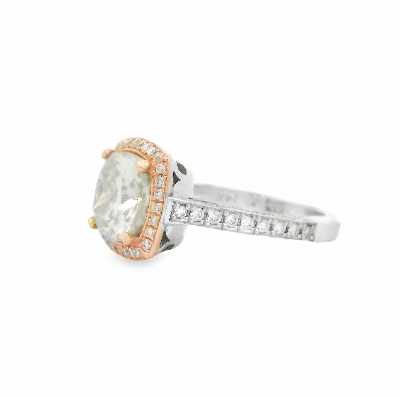 14kt-tri-color-engagement-ring-with-cushion-cut-diamond