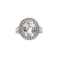 Pink Kunzite 14kt White gold cocktail ring