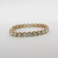 18KYG  Yellow Gold 26CT of Round Cut Diamond Tennis Bracelet