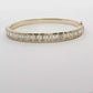 14KYG Emerald Cut Diamond Yellow Gold Tennis Bracelet