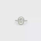 Oval Diamond Engagement Ring in 14kt White Gold