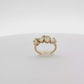 18K YG Ring with mixed shape  Fancy Yellow Cut Natural Diamonds