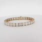 18K YG Radiant-Cut Diamond , 31 stones, 32.49 ct, Tennis Bracelet ST