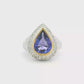 video of 18kt-two-tone-cocktail-ring-with-pear-tanzanite