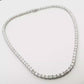 27.27CT, 85 stones, One of a kind Emerald Cut Diamond 18K White Gold Necklace