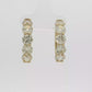 Diamond 18 kt Yellow Gold Hoop Earrings with 10 st and 5.62CT