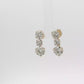 18K Yellow Gold Drop Earrings with 11.51 CT  Round Brilliant Cut Diamonds