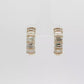 14kt Yellow Gold Hoop Earrings with 4ct of Emerald-Cut Diamonds