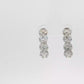 18K White Gold Drop Earrings with 8.22 Round Brilliant Cut Diamonds