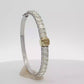 14 White Gold Tennis Bracelet with 1.71 Fancy Intense Yellow Cushion Cut Diamond