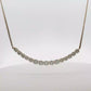 One of a kind smiley Gold Necklace with 16.77 ct of Round Cut Diamonds