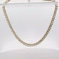86 stone, 36.46 CT !! Emerald-Cut Diamond Yellow Gold Necklace