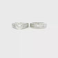 18kt White Gold Wedding Ring Set with Brilliant Cut Diamond